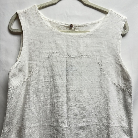 Dunes white relaxed cotton dress size large - Picture 7 of 7
